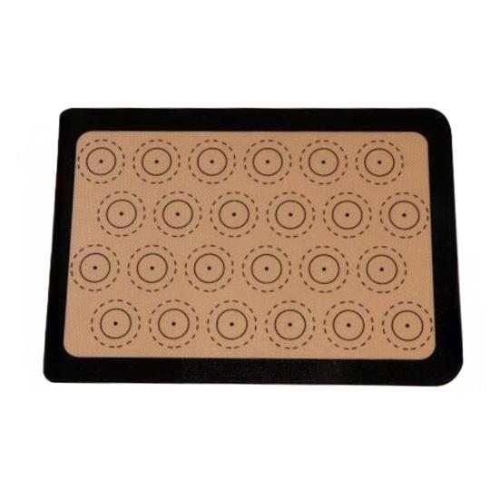 

Baking Mat Non-stick Silicone Baking Mat with 30 Rings 0.75mm Thick Heat Resistant Oven Mat Cookie Kitchen Mat чорний