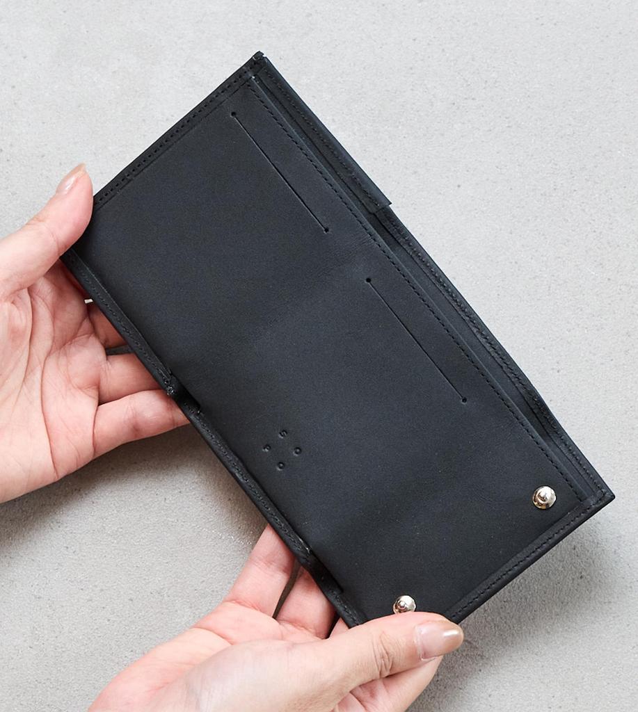 SOPO SO55 (Black) Bifold Mini Compact Slim Leather Wallet for Men and Women, Made in Japan