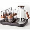 With Tray Tea Cup Rack Durable Water Cup Shelf Cup Accessories Glass Cup Stand  Living Room