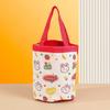 Cute Graffiti Bucket Bag for Women, Ins Style Cartoon Print Round Cylinder Handbag, Korean Fashion Shoulder Tote for Lunch and Daily Use