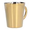300ml Water Cup with Handle 304 Stainless Steel Heat Insulation Coffee Mug for Office HomeGold