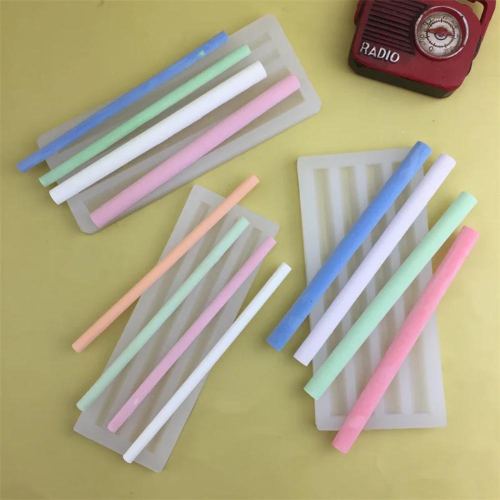 1PC Sealing Wax Stick Silicone Mold Half Round Long Strip Lacquer Wax Stick DIY Creative Cake Decoration Candle Making Silicone Mold
