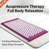 Acupressure Mat for Pain Relief and Stress, Portable Pad for Home and Office Use