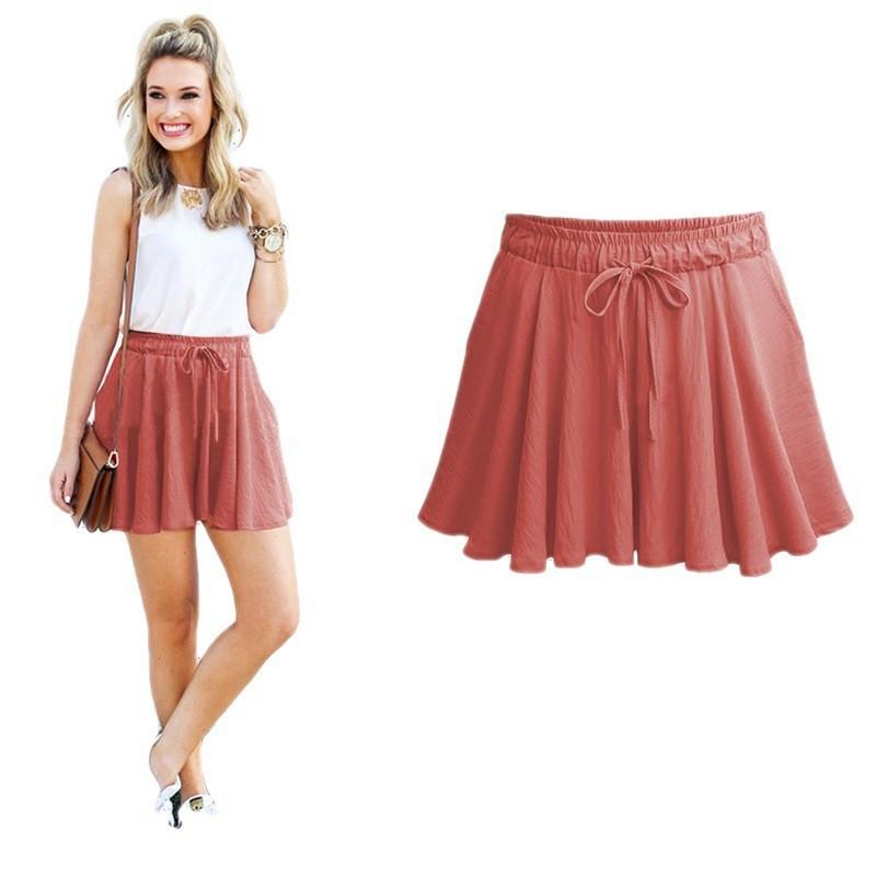 Large Size Fat MM Shorts Summer New Korean Version Casual Loose and Thin High Waist Wide Leg Pants