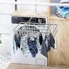 Windproof Stainless Steel Clothes Hanger with Clips - Multifunctional Drying Rack for Socks & Underwear