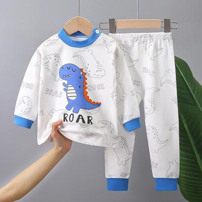 Ensembles de Pyjamas en Coton pour Enfants Unisexe Doux Confort Chaud Mignon Imprimé Dessin Animé Convient Garçons Filles Parfait pour Automne Hiver Chaleur