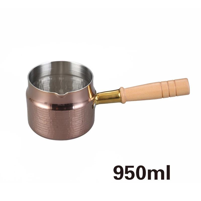 Choke Oil Pots Hot Oil Pan Butter Chocolate Melting Sauce Coffee Pot Milk Pot Panelas Small Pot Mini Stainless Steel Milk Pots
