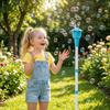 Outdoor Bubble Machine with Light and Standing Pole Automatic Bubble Blower Toy for Kids and Parties Easy to Use Durable Design