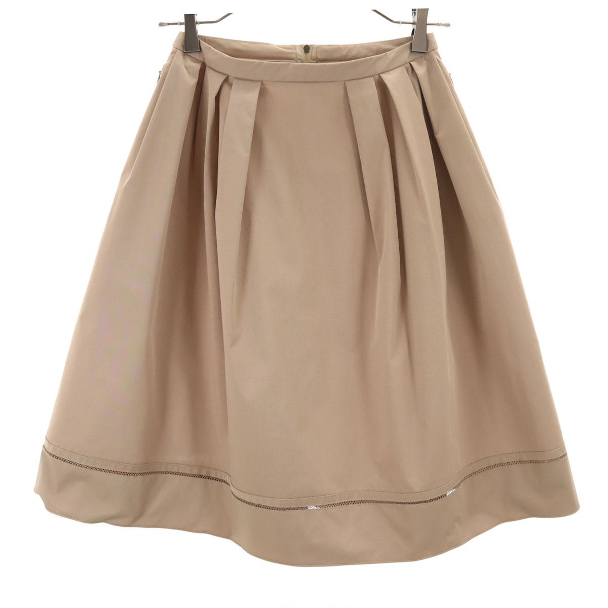 

FOXEY NEW YORK made in Japan Midi length flare skirt 38 beige Women Used