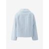 Cc Collect Fur Jacket With Metallic Toggle Decoration C254psj611
