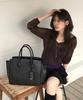 CHARLES & KEITH Large Ginebra Tote Bag Black Ck2-30782933