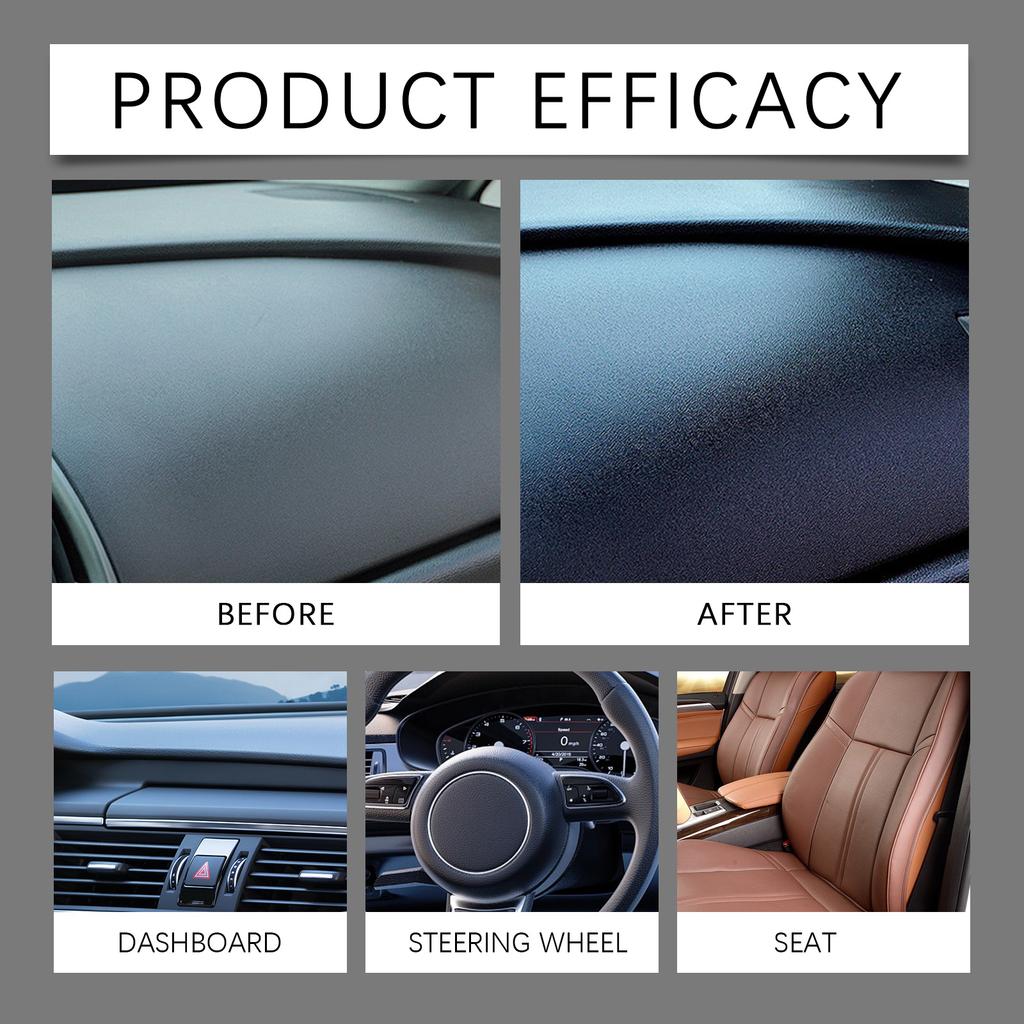 30ml Plastics Parts Crystal Coating Plastics Trim Restorer For Cars Maintenance Agent Car Plastics Restorer Sponge Waterproof