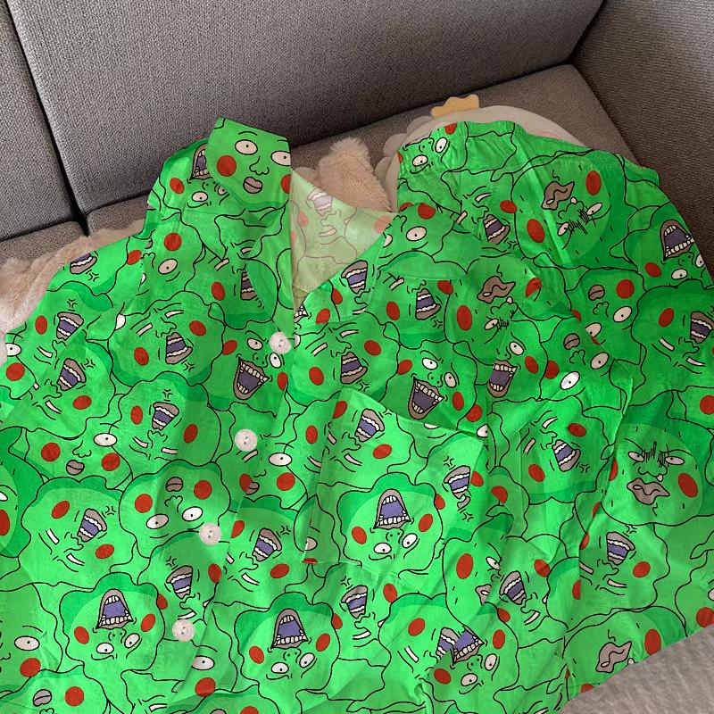 Ensemble de Pyjama Mignon à Carreaux pour Filles Printemps Automne Manches Longues Vêtements de Nuit Décontractés pour Femmes Ample Vêtements d'Intérieur