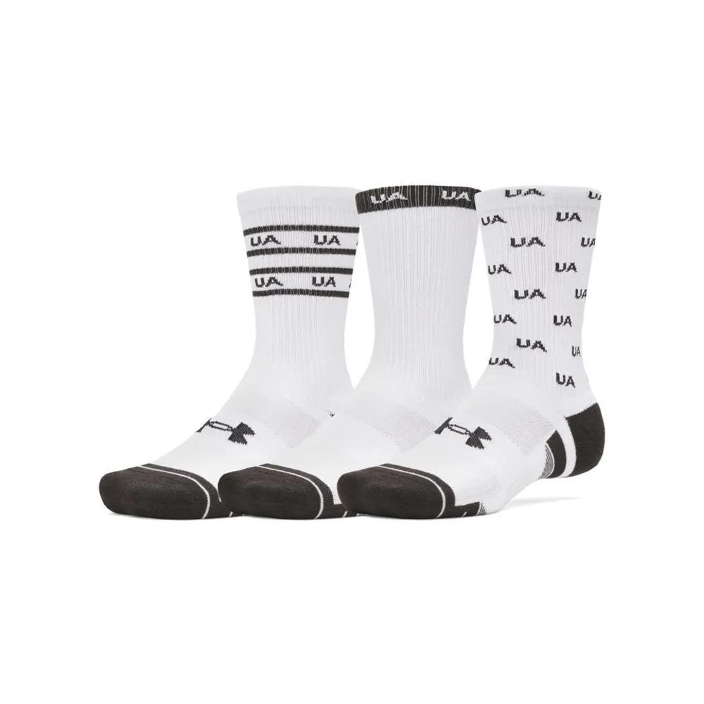 Under Armour Uni Performance Tech 3PK Crew Socks 1379515-104 116587 L