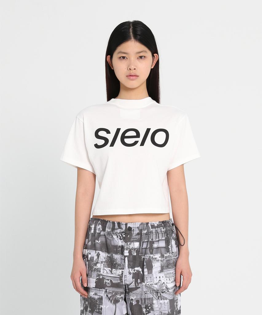 SIO S/E/O Logo Cropped Tee_Ivory