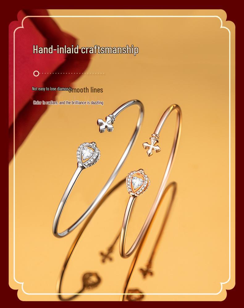 S925 Silver Love Heart Ferris Wheel Bracelet: Elegant, Fashion-Forward & Versatile for Women