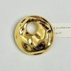 European Style Irregular Wavy Metal Flower Brooch Pin for Women