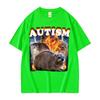 Autism Funny Hyrax Meme Tee Shirt Men's Clothing Hip Hop Fashion Vintage T-shirt Unisex High Quality Cotton Short Sleeve T Shirt