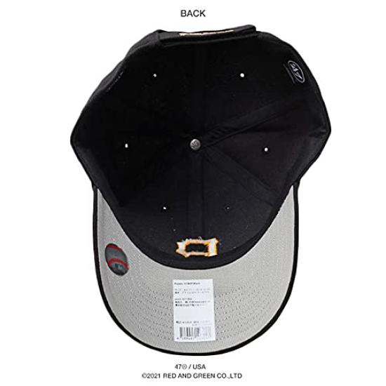 47 Brand Pirates MLB Black and Yellow Cap B-MVP20WBV (01)