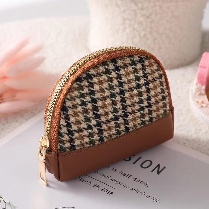 

МОДНЫЙ новый женский кошелек для монет из ткани с одной и двумя молниями, маленький кошелек, сумка для ключей, держатель для карточек, модные женские винтажные сумки для монет