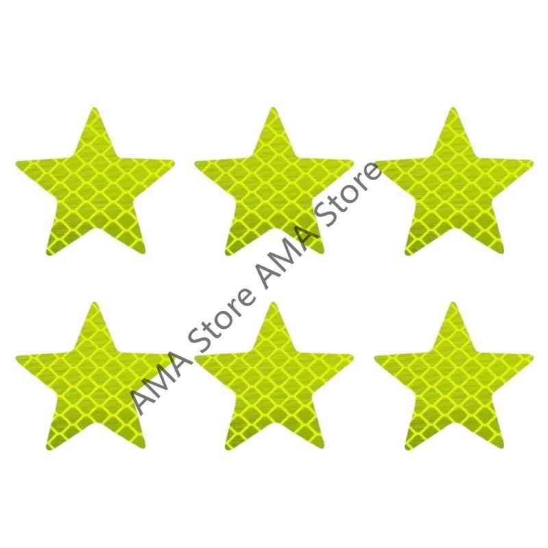 X7JF Reflective Star Decals for Car and Bikes Stylish Color for Enhanced Night Safety