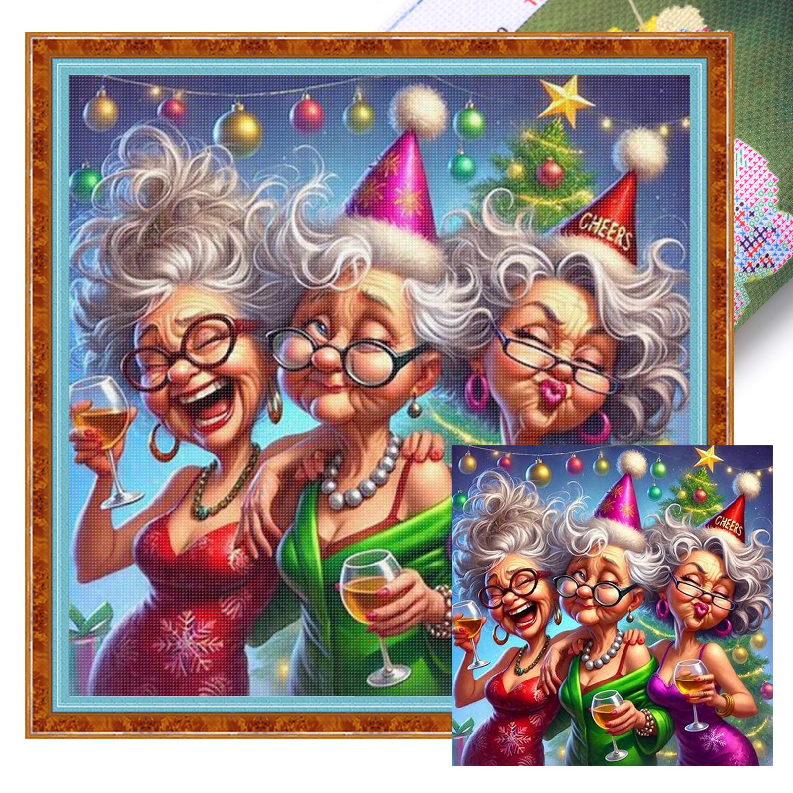 

Character Full 11CT DIY Stamped Printed Cross-Stitch Kits 40x40cm Cross Stitch Art and Crafts Kits for Adults Home Decor
