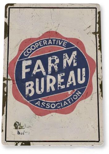 

FARM BUREAU TIN SIGN CHICAGO ORGANIZATION FARMERS RANCHERS AMERICAAluminum 20x30cm（7.8x11.8inch）