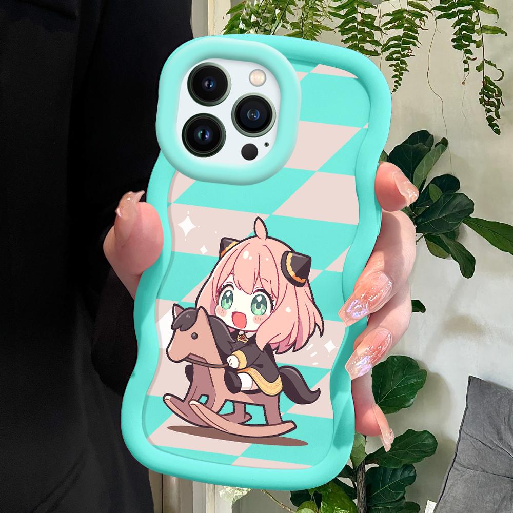 

Чехол для телефона PYWARS Anya Alstreim для iPhone 11 12 13 14 15 Pro Max 6 6S 7 8 Plus Xs Wave Edge, противоударный защитный резиновый чехол iPhone 11 Pro синий