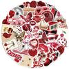 50Pcs Y2K Aesthetic Cherry Stickers Laptop Guitar Suitcase Journal Phone Case Diary Notebook Doodle Decals Decor Gift