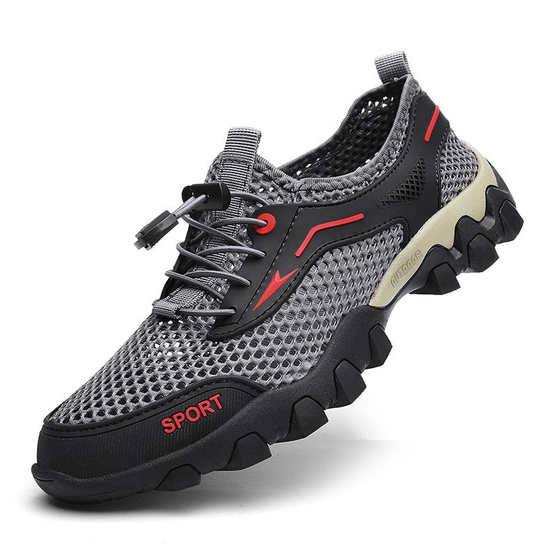 New summer sandals men's mesh thin breathable casual shoes men's outdoor sports shoes travel hiking shoes