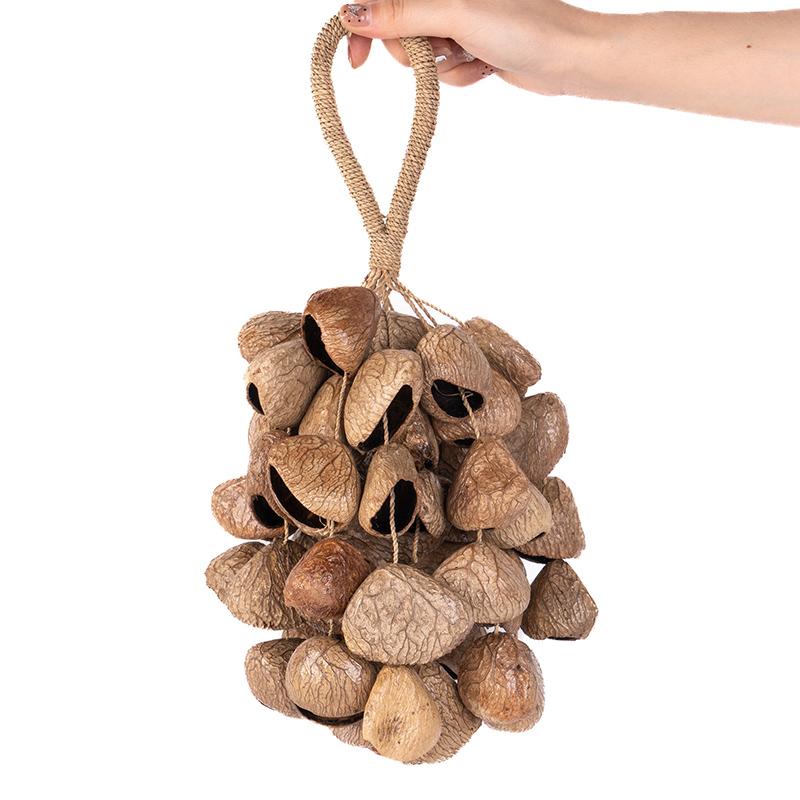 Fruit Shell Bells Outdoor Wind Chimes Hand Cranked String Bell Sound Healing Wind Chime Meditation Yoga Musical Instruments