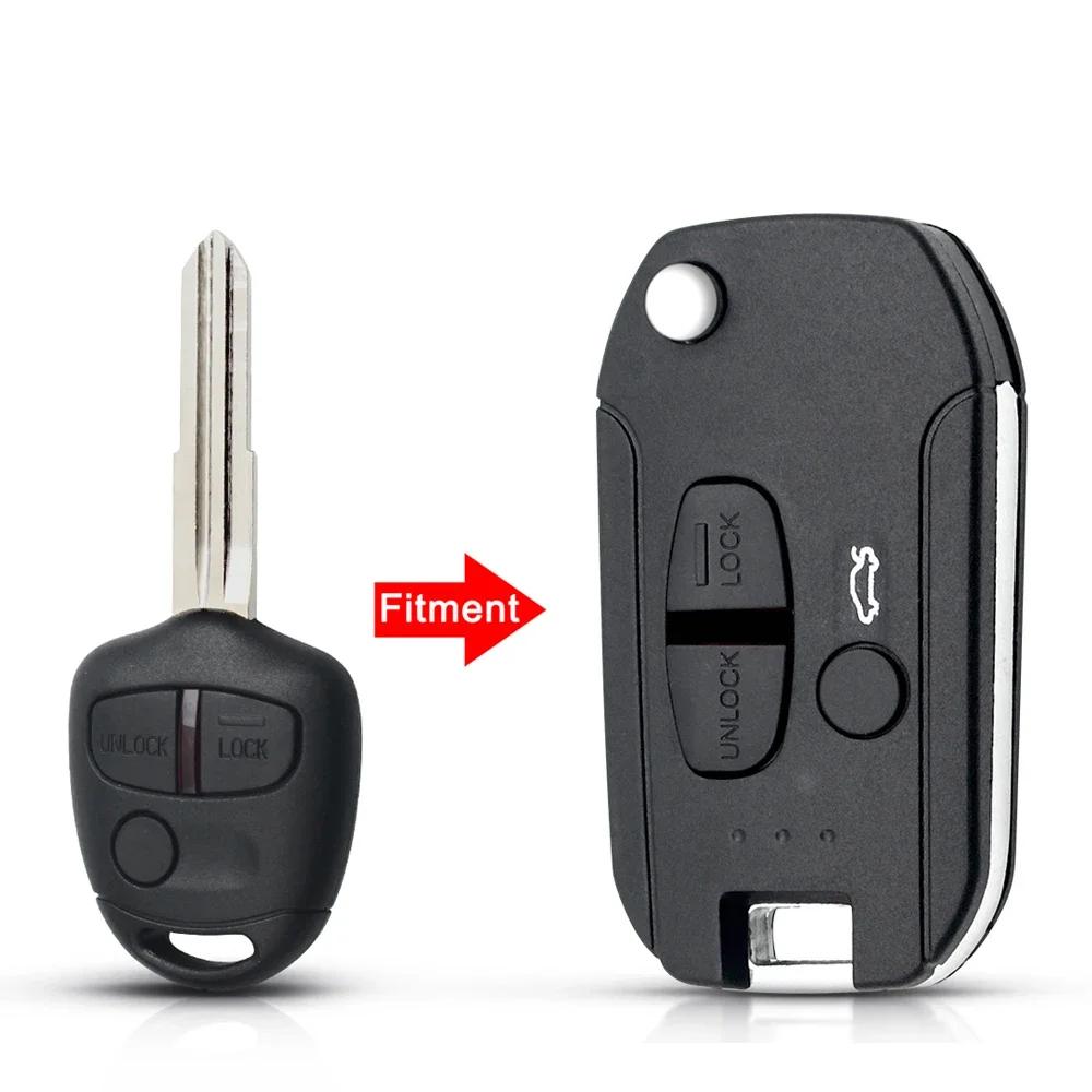 2/3 Button Modified Flip Car Remote Key Shell Case For Mitsubishi New Asx Grandis Outlander Lancer-Ex Right Left Blade