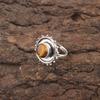 Yellow Tiger Eye Gemstone Statement Sisters Day Unique Boho Ring Sterling Silver RR-49-25