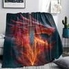 Sword and Dragon Print Flannel Blanket,High quality Comfortable for All Seasons,Home Decor,Warmth and Comfort,Perfect for Christmas Gifts