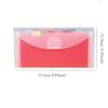 Portable Rainbow Expanding File Folder Plastic File Storage Bag Index Handle File Folder  Office
