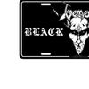 Venom Black Metal Number Plate Sign