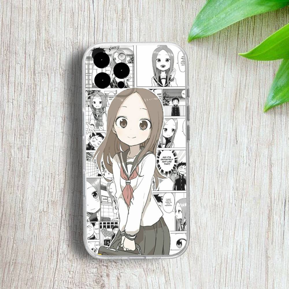 KarakaiS Jozu No Takagi San Phone Case For iPhone 17,16,15,14,13,12,11 Pro,Max,Plus,X,XS,XR,SE4,E Mini Transparent Soft Cover