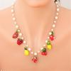 Handmade Glass Fruit Pendant Necklace Offering A Touch of Artistics and Nature Inspire Elegant for Any Outfits