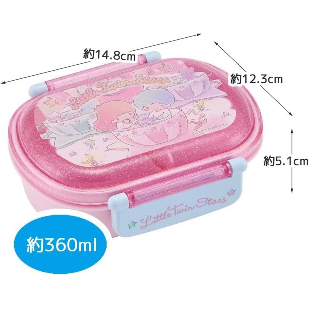 Skater Bento 360ml with a Fluffy Made in Single Dishwasher and Microwave Sanrio Little Ruin Stars Sparkle Amusement Park for Girls Children's Box,
