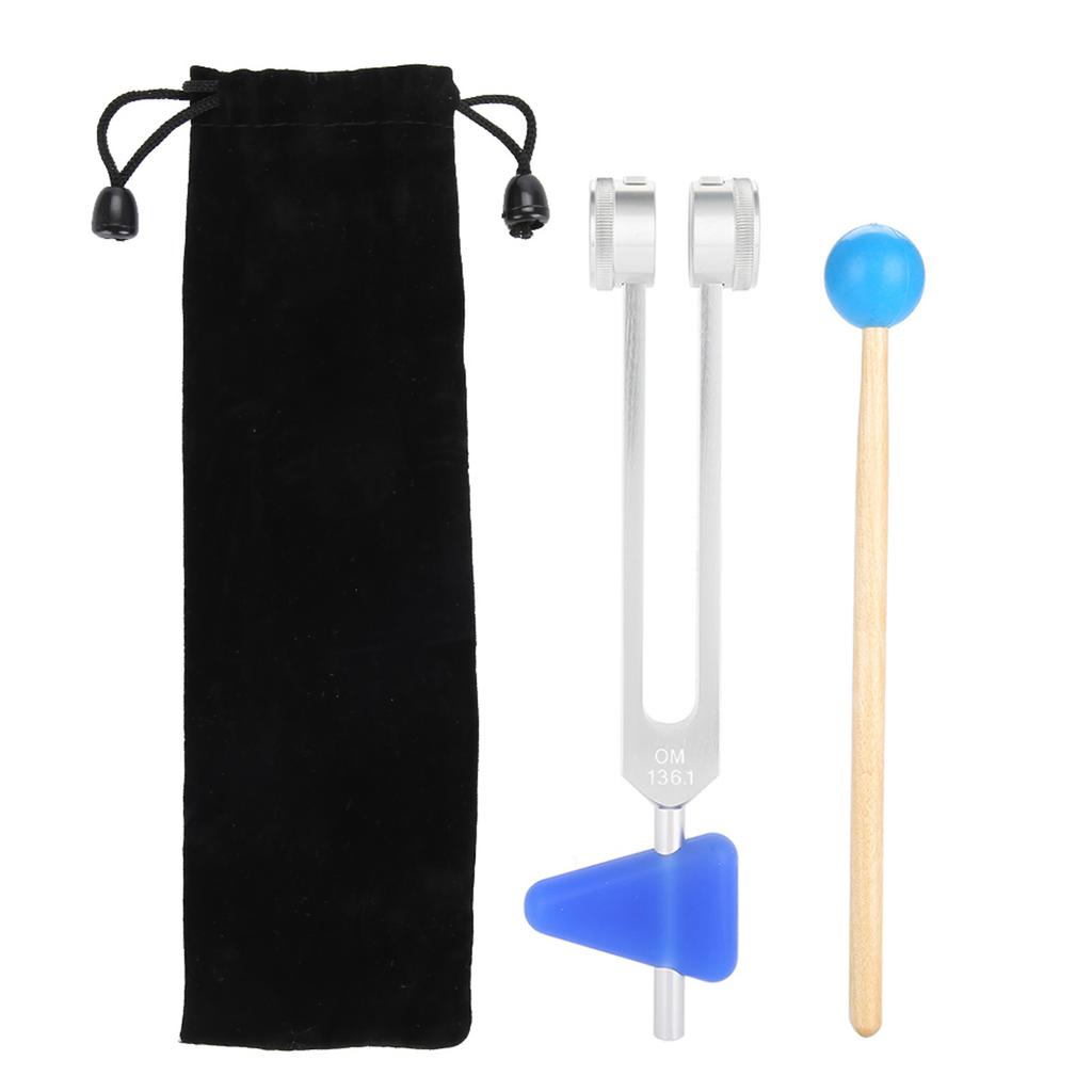 136.1Hz Aluminum Alloy Tuning Fork Instrument Kit for Sound Healing Vibration Therapy Tools
