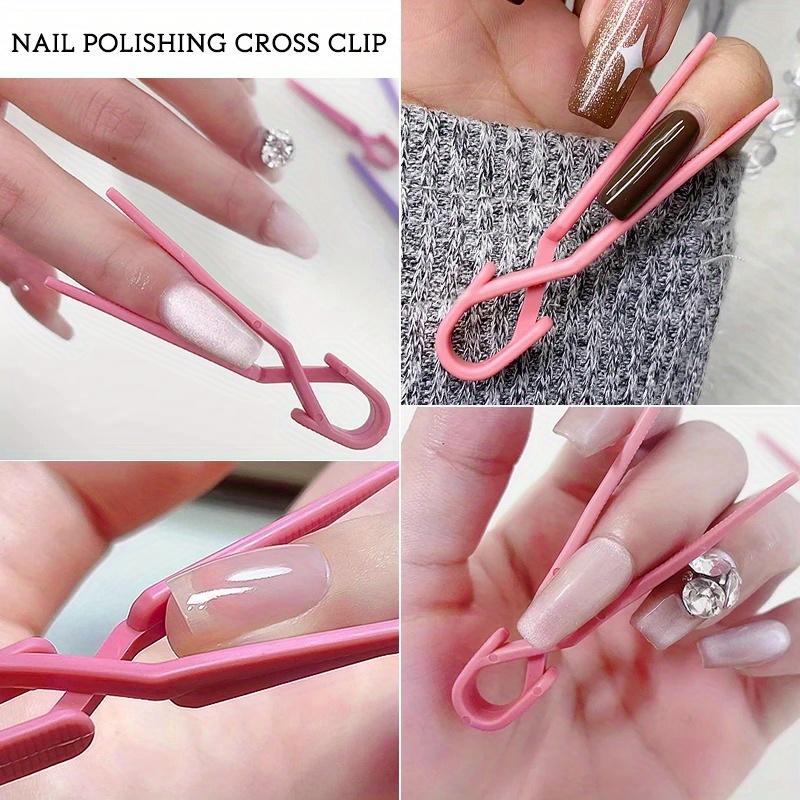 20pcs Nail Polish Protective Clips That Are Spill-Proof, Including Clamps, Acrylic Gel Extension Stickers, Mold Clips, and Tools for French Nails.