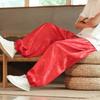 Calças de Marca para Homem ao Ar Livre Seda de Gelo Dragão Flor Escura Bloomers Largos Calças Casuais de Perna Larga Masculino
