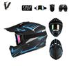 Off-Road Motorcycle Helmet ABS Full Face Dirt Bike With Visor Mask Gloves DOT Certified