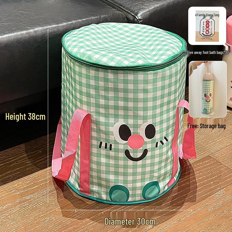 Foldable Portable Over-Calf Foot Bath Bucket for Travel and Home Use