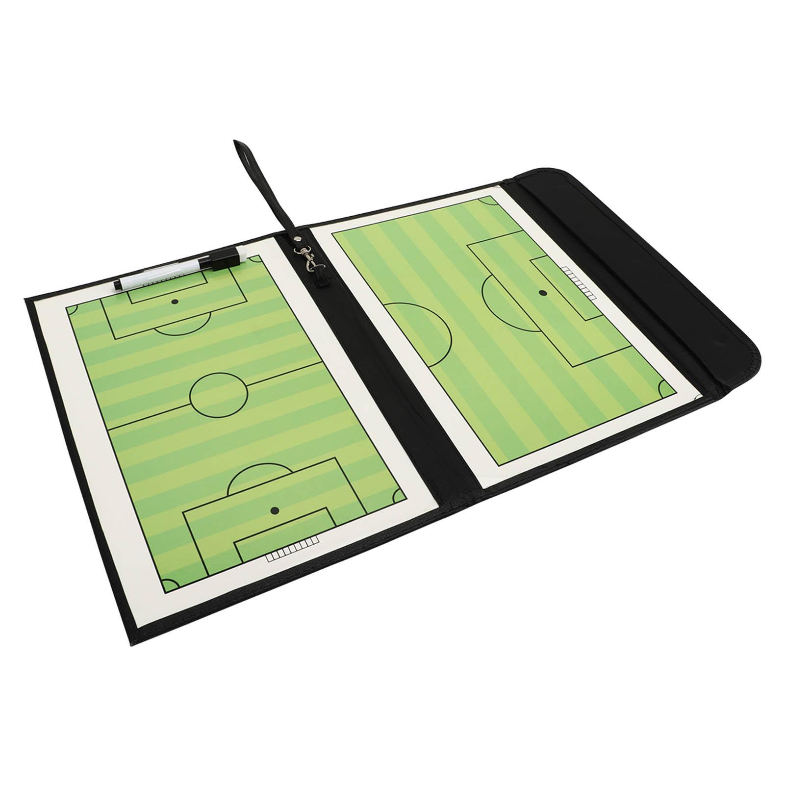 Soccer Coaching Board Portable Foldable Football Magnetic Board Kit with Marker Pen