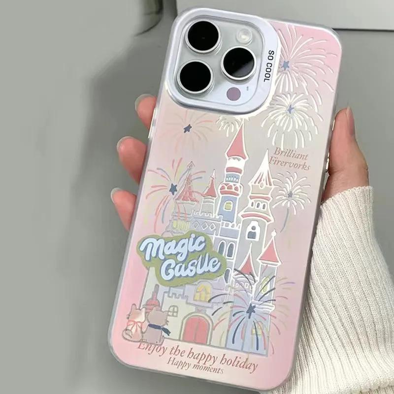 Castle fireworks zipper Apple 11promax mobile phone case for iPhone11/1111/11 protective case anti-drop