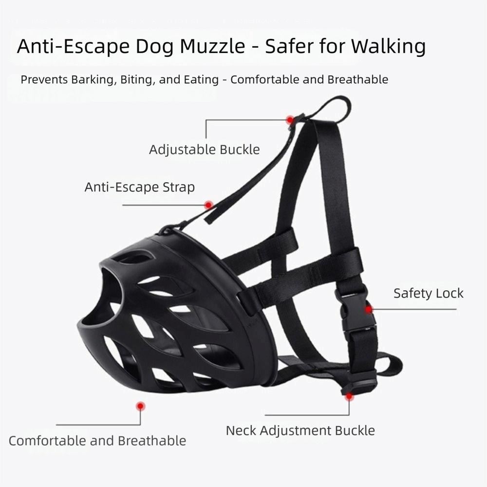 Leaky Nose Design Dog Muzzle Breathable Anti Chewing Mask Anti Biting Muzzle For Medium Large Dogs