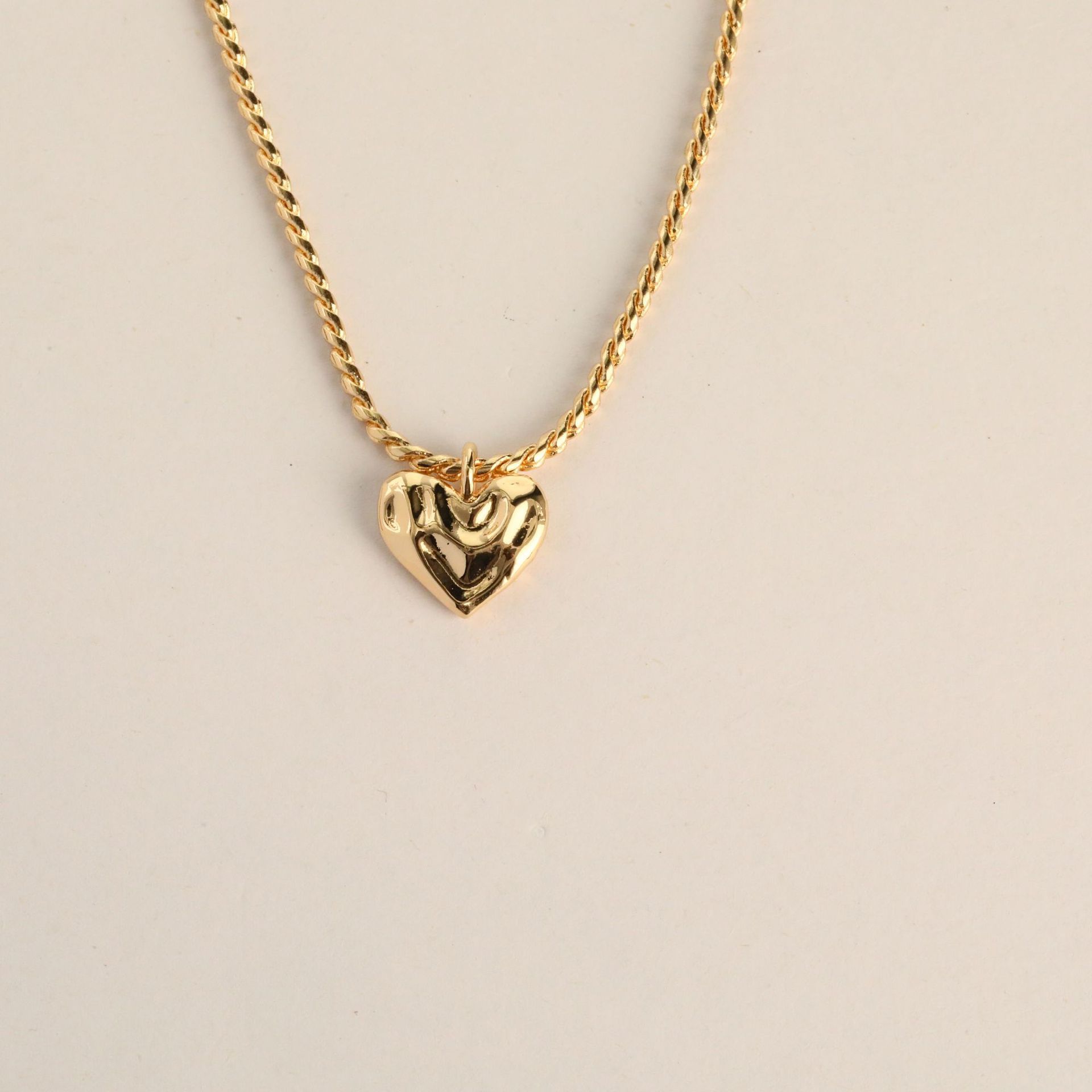 Stainless Steel Love Necklace Pendant Mama Necklace Double-Sided Love Valentine S Day Jewelry Furnace Vacuum Plating 18K