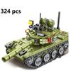 324PCS Military Tank Kampfpanzer Serie Waffe Ww2 Bausteine ​​85 Tank Armee Stadt Erleuchten Ziegel Spielzeug Für Kinder junge