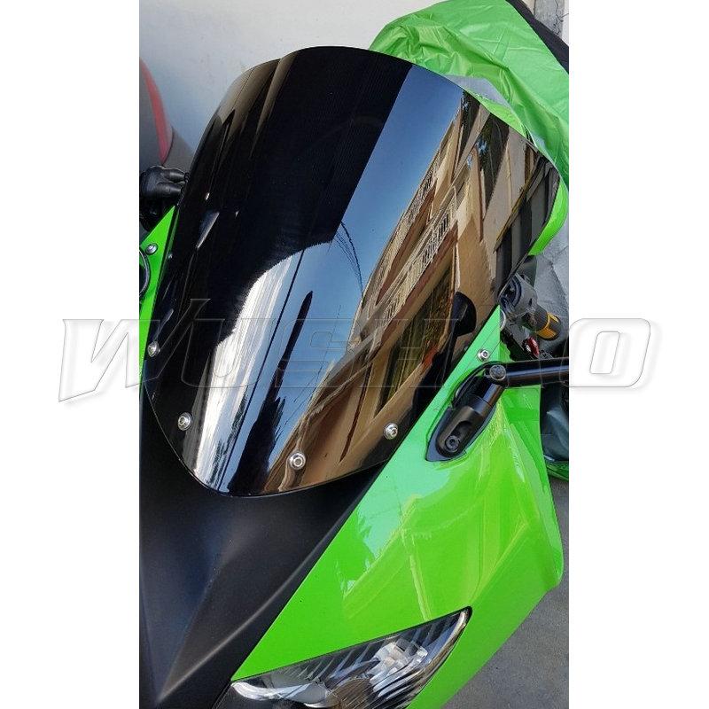 Motorcycle ZX6R Windshield Windscreen Double Bubble For Kawasaki Ninja ZX-6R 636 ZX 6R ZX636 2009 2010 -
